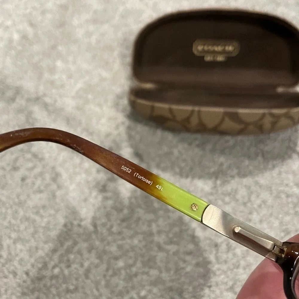 Coach Kinslee HC6037 Tortoise 5052 49L Eyeglass Frames with‎ Case